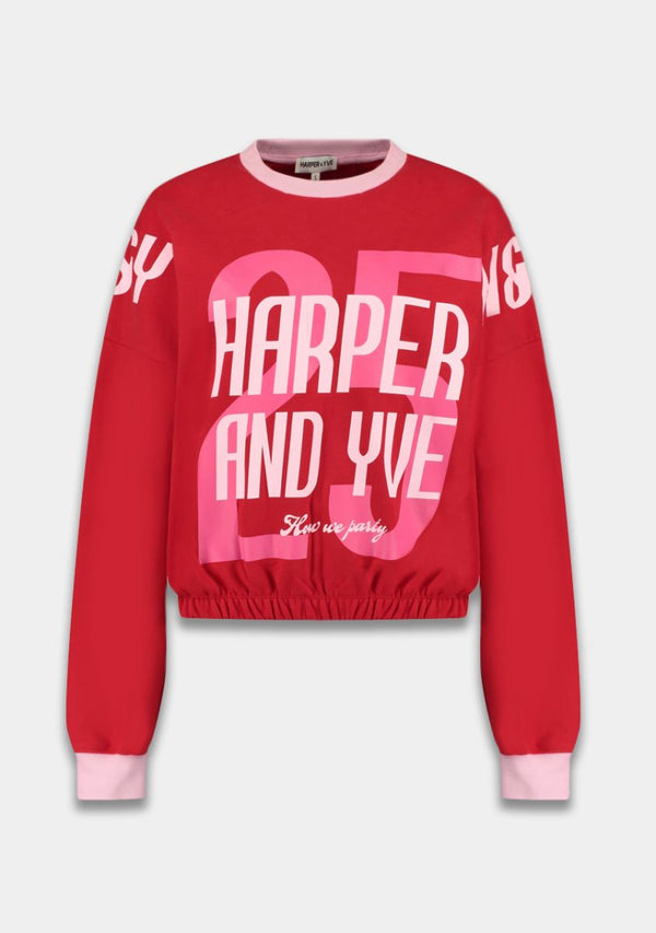 howweparty t-shirt poppy red