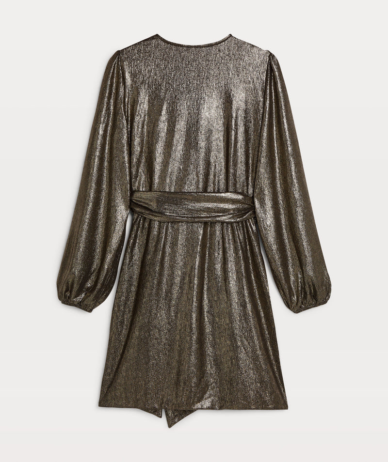 isabeau dress black gold