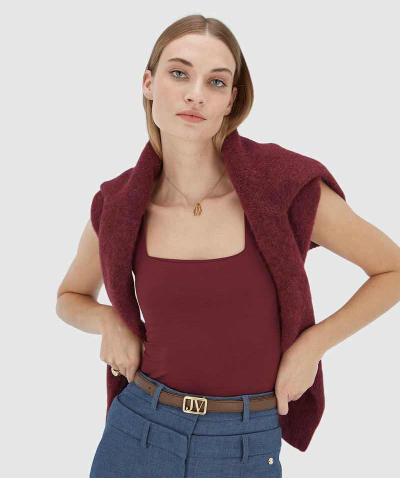 Linde top berry red