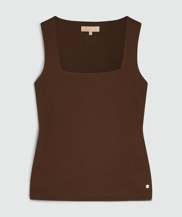 Linde top dark brown