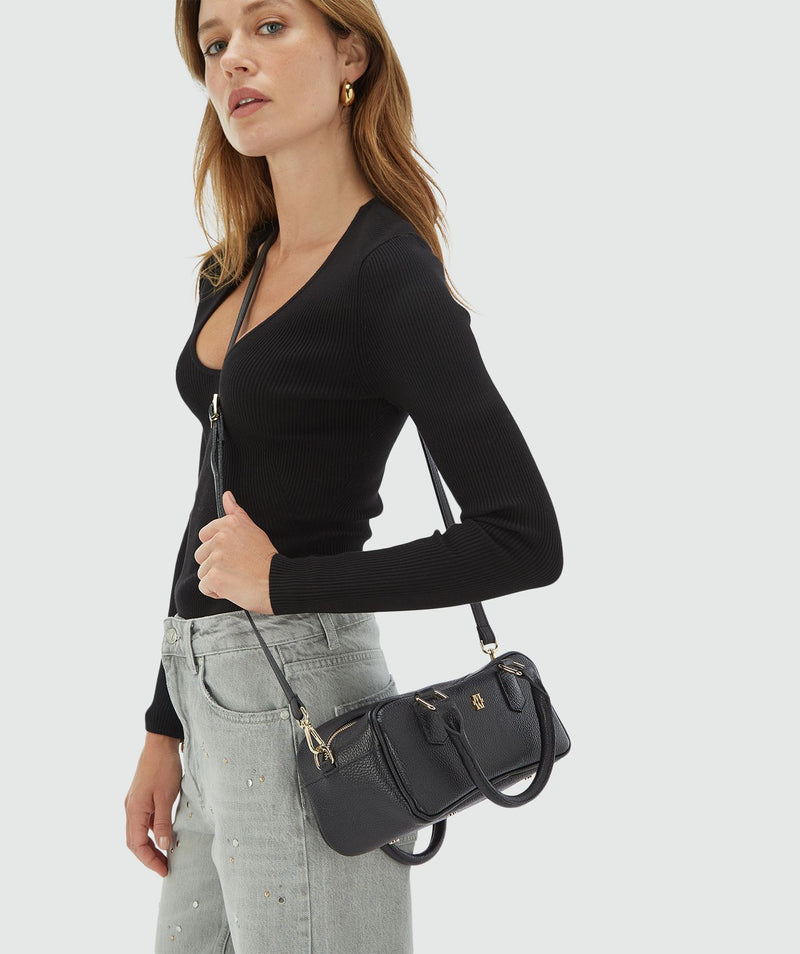 monique bag - leer