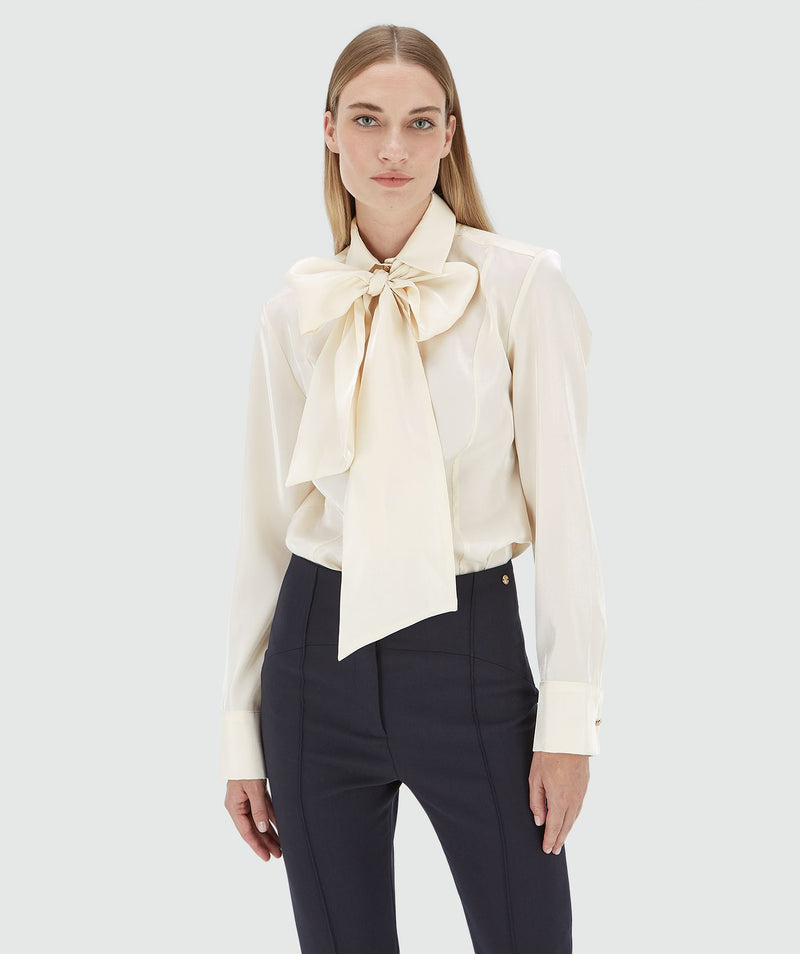 nicolette blouse shimmer organza creme