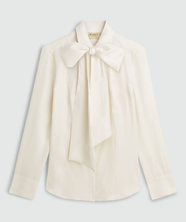 nicolette blouse shimmer organza creme