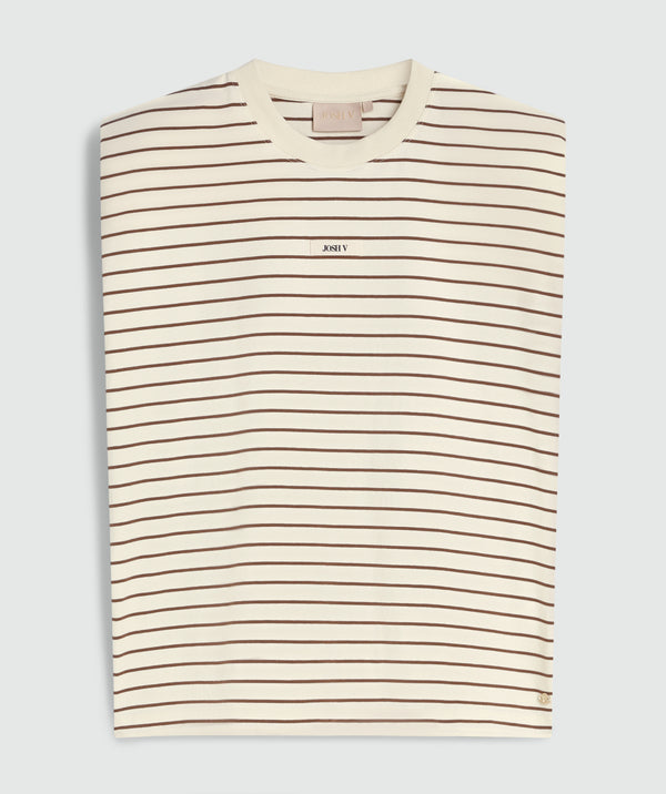 sue creme white dark brown