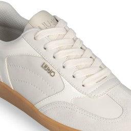 Suede sneakers cream