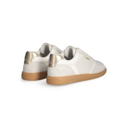 Suede sneakers cream