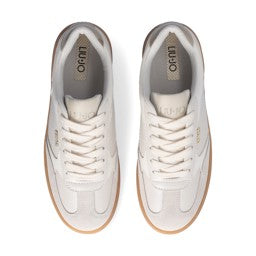 Suede sneakers cream