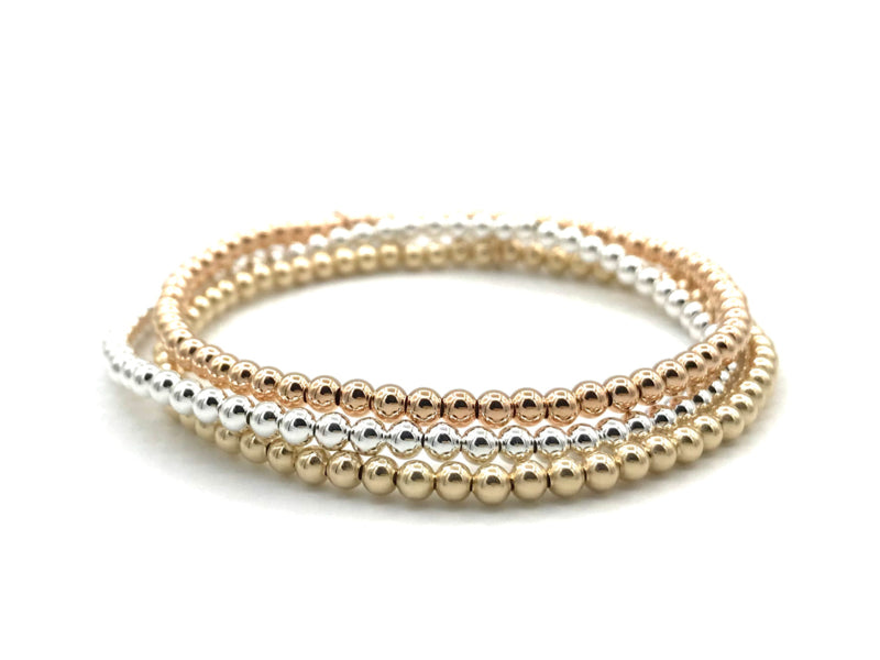 Armband met real gold plated 3 mm basis collectie